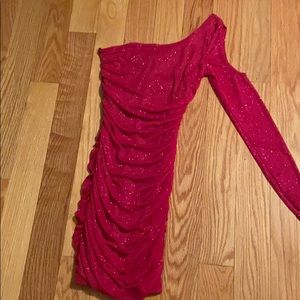 Sparkly pink formal dress